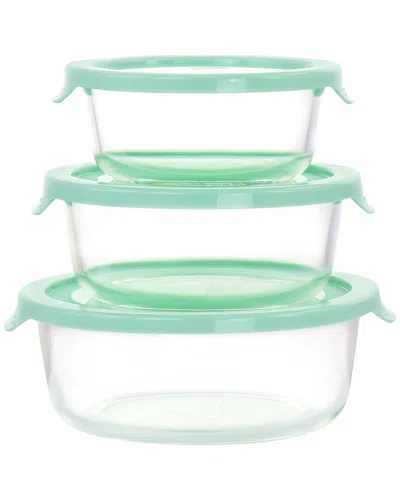 MARTHA STEWART MARTHA STEWART 6PC ASSORTED GLASS STORAGE CONTAINER & LID SET