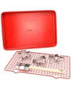 Martha Stewart 3pc Carbon Steel Bakeware Set