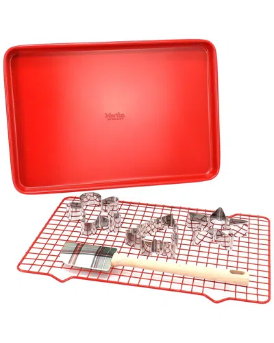 MARTHA STEWART MARTHA STEWART 6PC CARBON STEEL BAKEWARE & COOKIE CUTTER SET