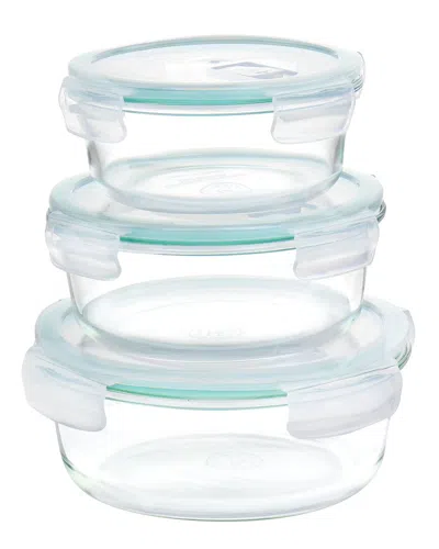 Martha Stewart 6pc Round Glass Storage Containers With Leak Proof Lids In Clear