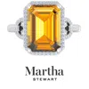 Martha Stewart 7 1/3 Carat Emerald Cut Gemstone Halo Ring With Lab Grown Diamonds In Sterling Silver, Choose Your G