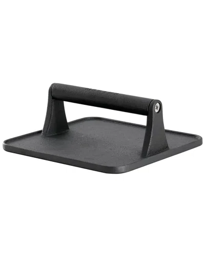 Martha Stewart 7in Square Pre-seasoned Cast Iron Grill Press In Black