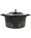 Martha Stewart 7qt Enameled Cast Iron Dutch Oven With Lid In Gray