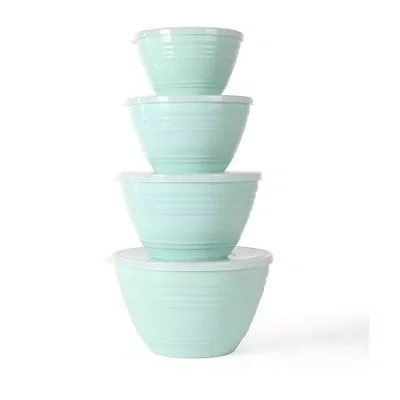 Martha Stewart 8-pc. Mixing Bowl Set In Blue