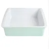Martha Stewart 8.25 Inch X 8 Inch Stoneware Baker In Mint In Blue