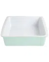 Martha Stewart 8.25 Inch X 8 Inch Stoneware Baker In Mint In Green