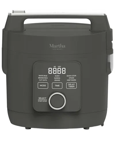 Martha Stewart 8-cup Rice & Multi Cooker In Gray