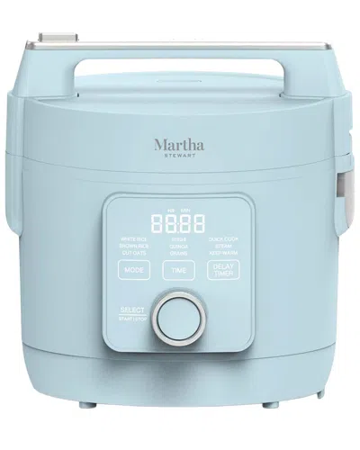 Martha Stewart 8-cup Rice & Multi Cooker In Blue