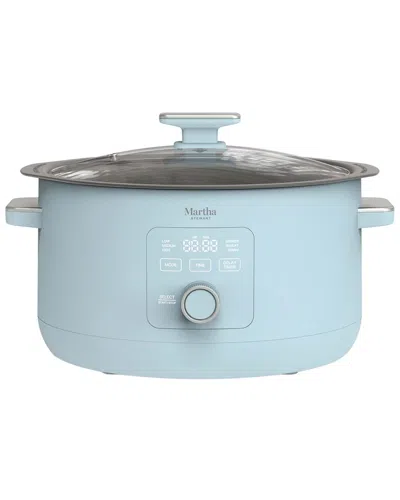 Martha Stewart 8qt Slow Cooker In Blue