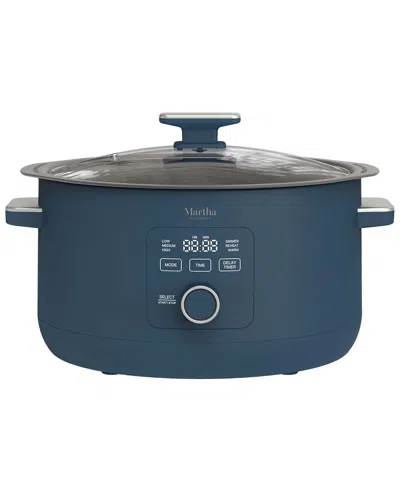 Martha Stewart 8qt Slow Cooker In Blue