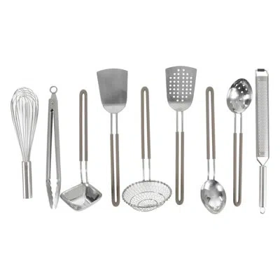 Martha Stewart 9-piece Gadget And Tool Set In Silver