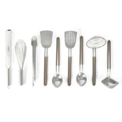 Martha Stewart 9-piece Stainless Steel Kitchen Gadget And Tool Set In Silver