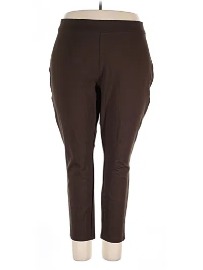 Pre-owned Martha Stewart Active Pants In Brown