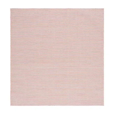 Martha Stewart Adira Geometric Water Resistant 6'5"x6'5" Indoor Square Area Rug" In Orange