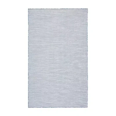 Martha Stewart Adira Geometric Water Resistant Indoor Rectangular Area Rug In Blue