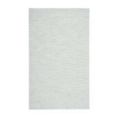 Martha Stewart Adira Geometric Water Resistant Indoor Rectangular Area Rug In Green