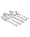 Martha Stewart Alness 20pc Stainless Steel Flatware Set In Silver