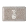 Martha Stewart Aloha Air Novelty Indoor Rectangular Kitchen Mat In Brown