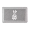 Martha Stewart Aloha Air Novelty Indoor Rectangular Kitchen Mat In Gray