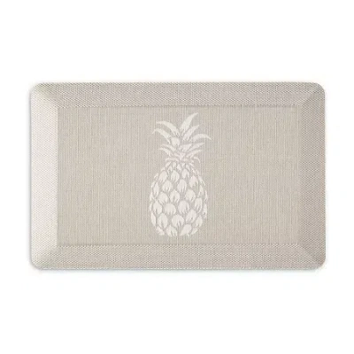 Martha Stewart Aloha Air Novelty Indoor Rectangular Kitchen Mat In Sand