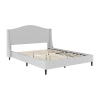 Martha Stewart Amelia Upholstered Platform Bed In Gray