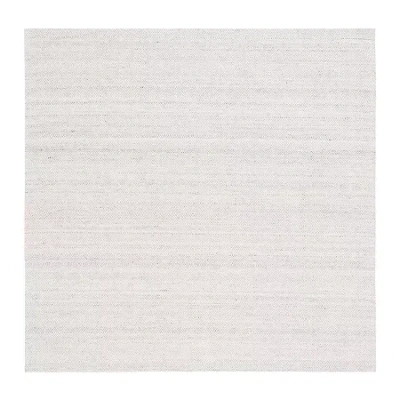 Martha Stewart Ana Geometric Woven 6' X 6' Indoor Square Area Rug In Gray