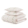 Martha Stewart Annabelle Stripe Cotton Reversible Comforter Set In Multi