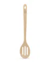 Martha Stewart Bainford 14in Beech Wood Slotted Spoon In Brown