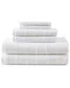 Martha Stewart Bedford Cottage 100% Cotton Solid 6pc Towel Set In White