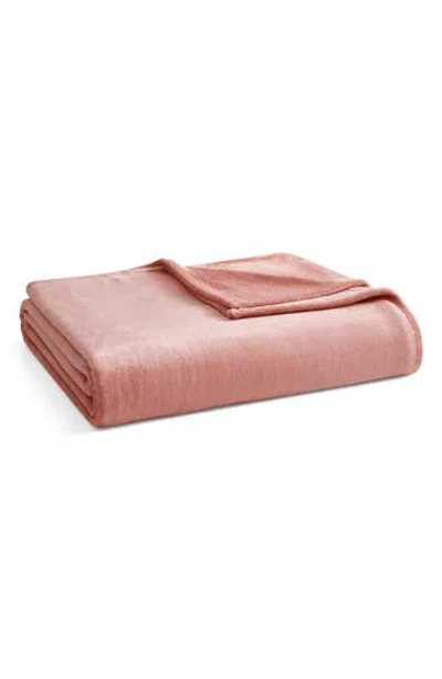 Martha Stewart Bedford Microfiber Blanket In Pink