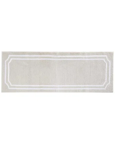 Martha Stewart Bedford Scallop Bath Rug In Neutral
