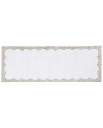 Martha Stewart Bedford Scallop Bath Rug In White