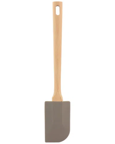 Martha Stewart Beech Wood Silicone Spatula In Brown