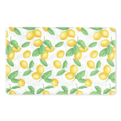 Martha Stewart Bloomfield Lots Of Lemons Anti-fatigue Kitchen Mat In Multi