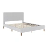 Martha Stewart Britta Upholstered Platform Bed In Gray