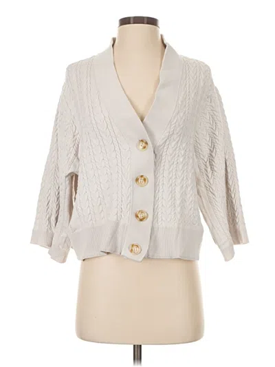 Pre-owned Martha Stewart Cardigan Sweater In Gray