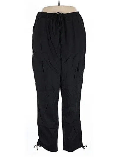 Pre-owned Martha Stewart Cargo Pants In Black