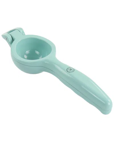 Martha Stewart Cast Aluminum Citrus Squeezer In Turquoise