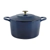 Martha Stewart Cast Iron 7-qt. Dutch Oven In Blue