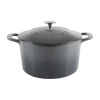 Martha Stewart Cast Iron 7-qt. Dutch Oven In Gray