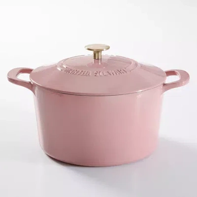 Martha Stewart Cast Iron 7-qt. Dutch Oven In Pink