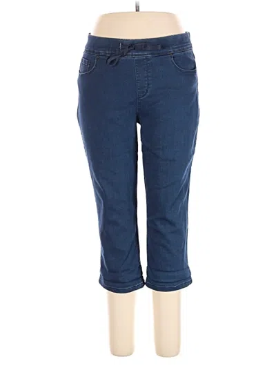 Pre-owned Martha Stewart Casual Pants In Blue