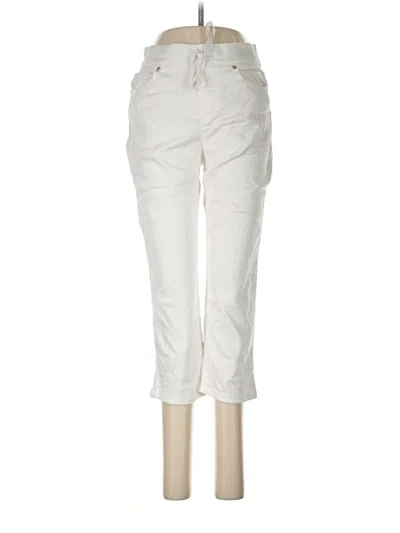 Pre-owned Martha Stewart Casual Pants In White