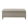 Martha Stewart Caymus Storage Upholstered Bench In Gray