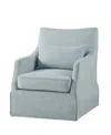 Martha Stewart Collection 28" Fabric London Skirted Swivel Chair