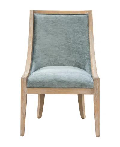 Martha Stewart Collection Elmcrest 24"w Upholstered Dining Chair With Nailhead Trim In Green