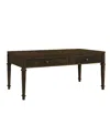 Martha Stewart Collection Martha Stewart Kenna 44" Fluted 2-drawer Wood Coffee Table In Brown