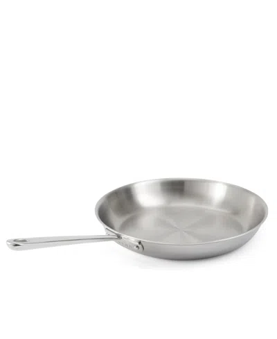 Martha Stewart Collection Stainless Steel 12" Saute Fry Pan In Silver