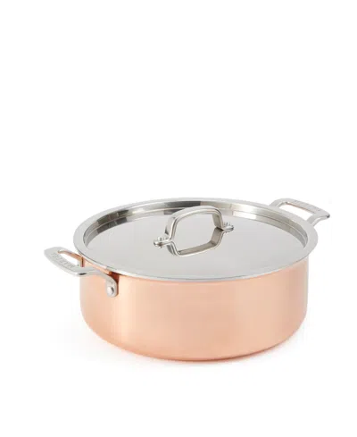 Martha Stewart Collection Stainless Steel 6qt Stock Pot W Lid In Pink