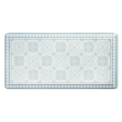 Martha Stewart Comfort Anti Fatigue Strie Medallion Kitchen Mat 19.6”x39” In Gray